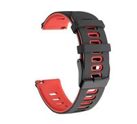 YSABVCP Bracelet de rechange en silicone for montre connectée Fit For Mibro Watch A2 A1, 20 mm, 22 mm, compatible Fit For Mibro C3 C2/X1/Lite2/Color/Lite(Black red,22mm)