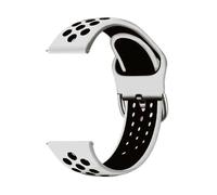 YSABVCP Bracelet de sport en silicone souple for montre Fit For DIZO Watch 2, compatible avec les montres Fit For DIZO R/R Talk/D/2, for hommes et femmes(White black,22mm width)