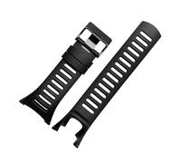 YSABVCP Bracelet en caoutchouc et silicone for montre Fit For Suunto Ambit 3 Peak - Bracelet de montre en caoutchouc Fit For boucle Ambit 2 for homme(30 black buckle)