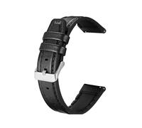 YSABVCP Bracelet en cuir et silicone 20 mm/22 mm for montre connectée Fit For Mibro Lite2, compatible Fit For Mibro C3/C2/A1/A2/X1/Lite 3 Pro/Air/Color(Black si,22mm Width)