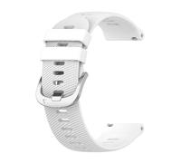 YSABVCP Bracelet en silicone 22 mm, 20 mm, 18 mm, compatible Fit For les montres Fit For Garmin Forerunner 255, 255S, Music 245, 55, Venu 2 Plus 2S, Vivoactive 4, 3, 4S(White,18mm)