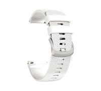 YSABVCP Bracelet en silicone de 20 mm for montre connectée Fit For Garmin Venu 2 Plus/SQ 2, compatible Fit For Garmin Vivoactive 5/3/Forerunner 245/645/55(White)