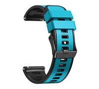 YSABVCP Bracelet en silicone for montre connectée Fit For Mibro C3, 20 mm, 22 mm, compatible avec les montres Fit For Mibro C2, T2, A1, A2, X1, Lite2, Color Sport(Skyblue black,20mm)