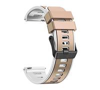 YSABVCP Bracelet en silicone for montre connectée Fit For Mibro C3, 20 mm, 22 mm, compatible avec les montres Fit For Mibro C2, T2, A1, A2, X1, Lite2, Color Sport(Khaki white,22mm)