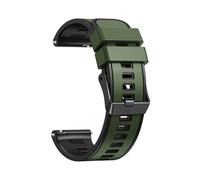 YSABVCP Bracelet en silicone for montre connectée Fit For Mibro C3, 20 mm, 22 mm, compatible avec les montres Fit For Mibro C2, T2, A1, A2, X1, Lite2, Color Sport(Armygreen black,20mm)