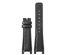 YSABVCP Bracelets de Montre en Cuir délicat for Gucci YA1332 YA1333 YA1335, Noir et Marron, véritable Cuir de Vache, étanche, 16x10, 20x12, 22x14mm(Black-No,16x10mm)
