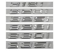 YSABVCP Convient for emblèmes argentés BMW Série 3 318i 320i 325i 328i 330i 335i(325 i Silver)