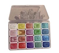 Ysaca Ensemble de peinture aquarelle métallique à 20 couleurs changeantes, peinture aquarelle changeante pour peinture d'art et d'artisanat (A)