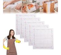 Ysaca Lot de 5 chiffons de nettoyage oléophobes arc-en-ciel en coton pour ménage, chiffon de nettoyage en microfibre, chiffons de nettoyage réutilisables, rinçage facile, lavable en machine