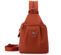 Ysaca Sac de banlieue imperméable à 2 voies, grande capacité Oxford convertible, sac de voyage antivol pour femme, sac à dos élégant à compartiments multiples pour le travail et le fitness, Orange, 30