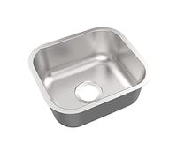 YSACJFD Lavabos, 1 Bol Lavabo, Bol Simple En Acier Inoxydable Brossé, Sous-Lambe, Évier En Insertion, Profondeur de Rainure 180 Mm, Épaisseur de Rainure 0,9 Mm, Pour La Cuisine, Salle Den, Balcon