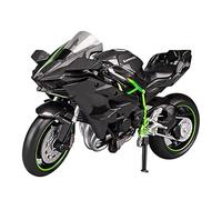 YSAEDATY 1:12 Kawasaki Ninja H2R Alliage Moulage sous Pression Moto Modèle Jouet Voiture Collection Acousto-Optique Tout-Terrain Moto