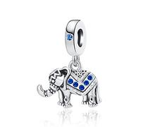 YSAHan Breloque chat noir porte-bonheur éléphant tortue de mer étoile de mer coquillage en oxyde de zirconium pour bracelet européen