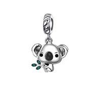 YSAHan Breloque chat noir porte-bonheur éléphant tortue de mer étoile de mer coquillage en oxyde de zirconium pour bracelet européen