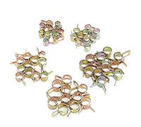 YSANO Lot de 50 colliers de serrage à ressort de 5/6/7/8/9 mm pour tuyau de carburant, tuyau d'eau, tuyau d'air 87HB