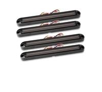 YSASFZX Clignotant Latéral 2 Pièces Voiture Camion Remorque Feu Stop Queue Étanche DRL Séquentiel Eau Clignotant Lampe 12V 24V Feux de Position(4pcs)