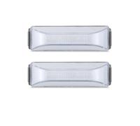 YSASFZX Clignotant Latéral Feu De Dégagement Stroboscopique LED Pour Camion Et Bus Clignotants Jaunes Flash Arrière Lampe D'avertissement Pour Pick-up Feux de Position(2pcs White Light)