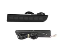 YSASFZX Clignotant Latéral Pour Lancer Pour Outlander Pour Evolution X Rouge LED Réflecteur Pare-chocs Arrière Frein Stop Feux Course Antibrouillard Feux de Position(Smoked Lens B)