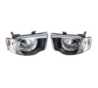 YSASFZX Phares Avant Voiture 1 Paire Pour L200 Pour TRITON 2006-2015 Phares Phare Avec Clignotant Latéral Lampe D'angle DRL Sans Ampoule Phare Avant