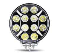 YSASFZX Phares Avant Voiture Phare Travail LED Pour Jeep Pour Wrangler JK 9 Pouces 120W Pare-chocs Avant Feux Tout-terrain Avec Blanc/ambre DRL 12V 24V 4WD Phare Avant(1PC Amber Halo)