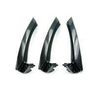YSASFZX Poignée Intérieure 6 garnitures intérieures rechange pour BMW Série 3 E90 E91 E92 316 318 320 325 328i Noir mat LHD/RHD Poignee Porte Interieur(RHD SET Carbon Fiber)