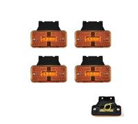 YSASFZX voiture feu arrière Lot 4 Feux Gabarit Latéraux 24 V À 4 LED Pour Camion Avec Support Clignotant Feu Arrière D'avertissement Dégagement Pour Remorque Camion Bateau -car Feux Arrière