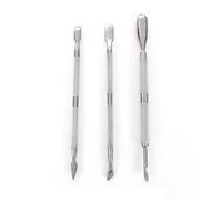 YSBRYD 3Pcs Nail Art Acier inoxydable Dissolvant de Cuticule Manucure Pedicure kit