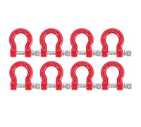 YSBRYD 8 PièCes SéRies MéTal Pare-Chocs ArrièRe Remorque Crochet Remorquage Manille Crochet de Sauvetage pour 1/10 RC Rock Crawler Voiture TRX4-4 SCX10