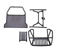 YSBRYD Cabine de Carrosserie RC Et Demi-Cage ArrièRe pour Chenille RC 1/10 TRX4 Axial SCX10 90046 Redcat GEN 8 II, Demi-Cage ArrièRe