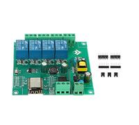 YSBRYD ESP8266 Module de relais sans fil WiFi 4 canaux Plaque de développement WiFi ESP-12F pour source d'alimentation pour 5 V/8-80 V