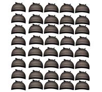 YSBRYD HD Bonnet de Perruque Bonnet de Bas Transparent Bonnet de Perruque Bonnet en Nylon Fin Couvre-TêTe Pratique Multifonctionnel, Noir 40 PièCes