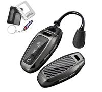 Ysbxitu Boîtier de clé Seat - Convient pour Audi A5 Avant S5 A6 S6 Q5 SQ5 Q6 SQ6 Sportback e-tron SUV E-Hybrid 2025-UP - En alliage de zinc - Noir