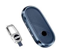Ysbxitu Compatible avec BMW Mini coque de clé en alliage d'aluminium léger et cuir synthétique compatible avec BMW Mini Countryman Cooper One 2023 2024 2025, coque de clé en cuir