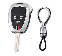 Ysbxitu Coque de istance à 3 boutons pour Chrysler 300C Voyager Sebring Pacifica Aspen Dodge Caravan RAM Nitro Caliber Jeep Liberty Commander Wrangler Jk Patriot Liberty - B Argent