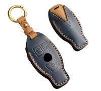 Ysbxitu Coque de clé de voiture 2/3 boutons avec télécommande intelligente pour Mercedes-Benz A B C E R S G M V Classe CLA CLS GLA GLC GLE GLK GL GLS SL SLK SLC AMG W204 W176 W245 W246, 3 boutons