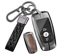 Ysbxitu Coque de clé pour Ford Mondeo avec porte-clés compatible avec les accessoires Ford Edge Mustang S-Max Explorer Fusion 2019 2020 2021 2022 2023 2024 2025