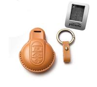 Ysbxitu Coque de clé télécommande à 3 Boutons avec Porte-clés pour BMW Mini Cooper S Cooper SD Cooper D Cooper One Convertible Clubman Works Countryman F54 F55 F56 F57 F60 - Jaune