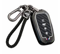 Ysbxitu Coque de protection en silicone pour clé de voiture Toyota Yaris Cross Hybride Corolla RAV4 Prius Auris Fortuner Highlander 2020-2025 4 boutons - Noir