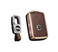 Ysbxitu Coque de Protection pour istance sans vec Porte-clés pour Volvo XC40 XC60 XC70 XC90 S60 S80 S90 C30 V70 V90 T5 T6 T8 Marron