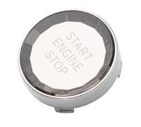 Ysbxitu Coque de rechange en cristal pour bouton de démarrage de voiture compatible avec BMW Série 1 3 5 E87 E90 E91 E92 E93 E60 X1 E48 X3 E83 X5 E70 X6 E71 E72 Z4 E89 Argenté
