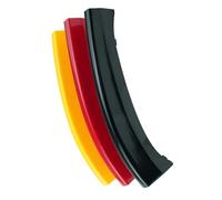 Ysbxitu Lot de 3 autocollants 3D pour calandre avant - Décoration - Convient pour BMW X3 F25 2011-2017 - Insert avant - Sport automobile - Bandes décoratives (noir)