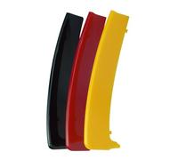Ysbxitu Lot de 3 bandes décoratives pour calandre avant - Accessoire pour BMW Série 1 E87 E81 2003-2011 - Bords tranchants - Noir