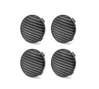 Ysbxitu Lot de 4 cache-moyeux compatibles avec Audi - 4 x 69 mm - Cache de moyeu de roue de voiture - Capuchon de remplacement - Ajustement parfait et couverture rigide - Texture en fibre de carbone