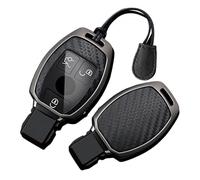 Ysbxitu Porte-clés en nid d'abeille pour Mercedes CLA E S C GLK B G GLC GLE CLS GLA LA CLS GLA GLC GLE GL SL AMG W204 W245 W246 pour voiture et voyage C Noir