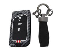 Ysbxitu Porte-clés en silicone pour homme - Convient pour VW Golf 7 MK7 Jetta Tiguan Touran Passat B8 Magotan Skoda Octavia Skoda Superb Fabia - Coque élégante et personnalisée