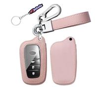 Ysbxitu Smart Coque de protection pour télécommande Convient pour Toyota Yaris Cross Hybride Corolla RAV4 Prius Camry Fortuner Auris Highlander 2020-2025 Coque de clé 2/3/4/5/6 boutons-A Rose