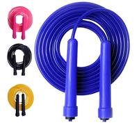 YSCARE Corde a sauter sport Réglable pour Enfant & Adulte pour Fitness Speed Jump Rope pour Hommes & Femmes Crossfit, Sport, Boxe 2.8M (Bleu)
