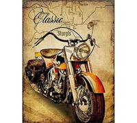 YSCOLOR Diamond Painting 5D Diamant Mosaïque Diamant Peinture Kit Point De Croix Moto Diamant Broderie Complète Rond Foret Décoration De Noël Cadeaux 30X40Cm