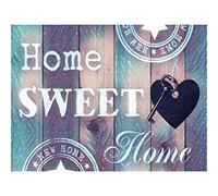 YSCOLOR Diamond Painting 5D Diamant Peinture Kits Pour Adultes Perceuse Ronde Sweet Home Kits Bricolage Arts Artisanat Toile Diamant Broderie Photos Mur Décor 30x40cm