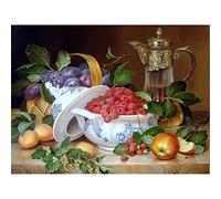 YSCOLOR Diamond Painting 5D DIY Diamant Broderie Nature Morte De Pomme Diamant Peinture Point De Croix Complet Rond Strass 2019 Décoration Cadeau 30X40cm